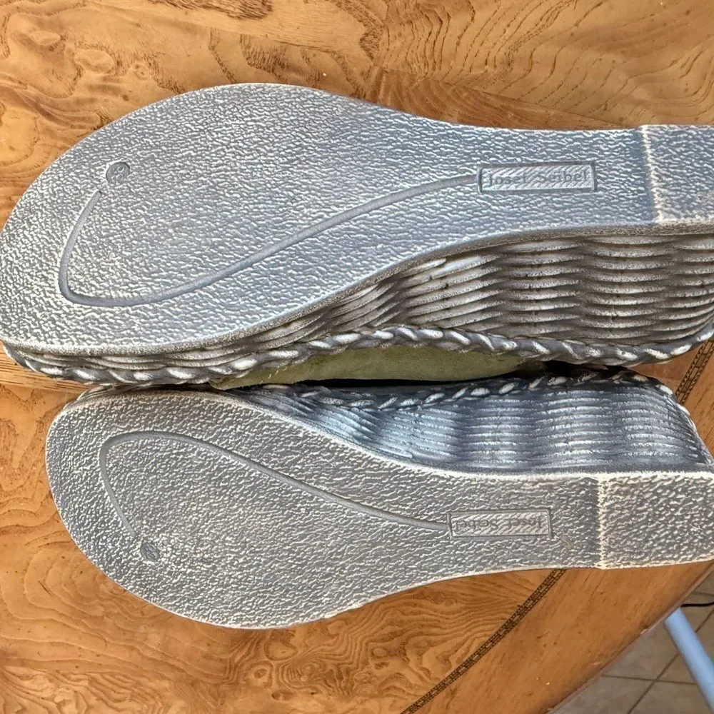 Josef Seibel Green Espadrille Slingback Shoes